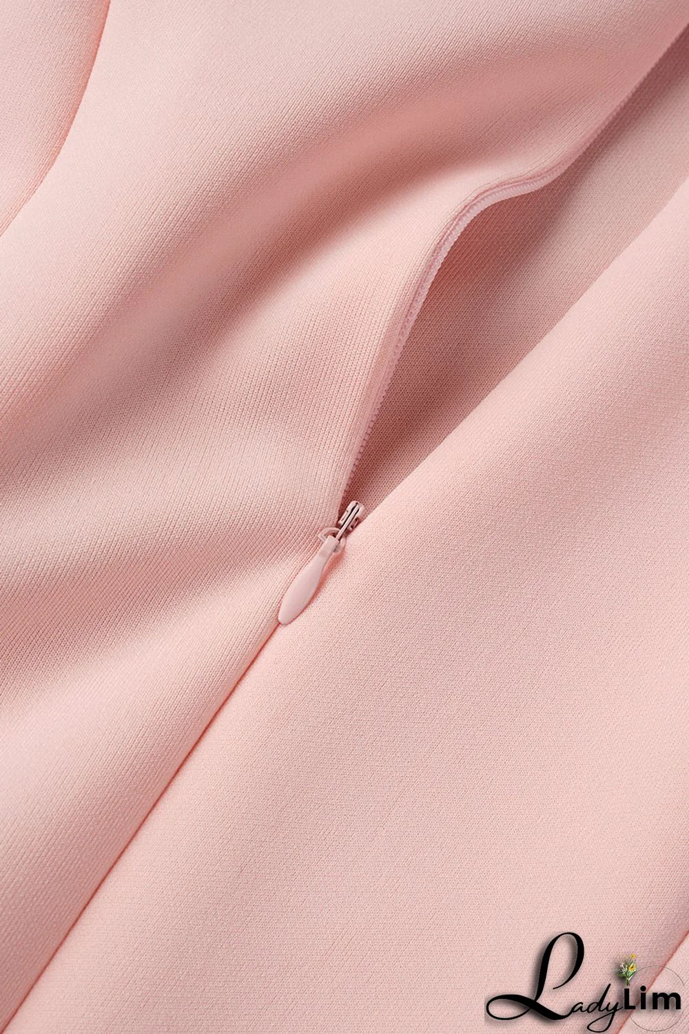 Pink Casual Elegant Solid Patchwork O Neck A Line Dresses