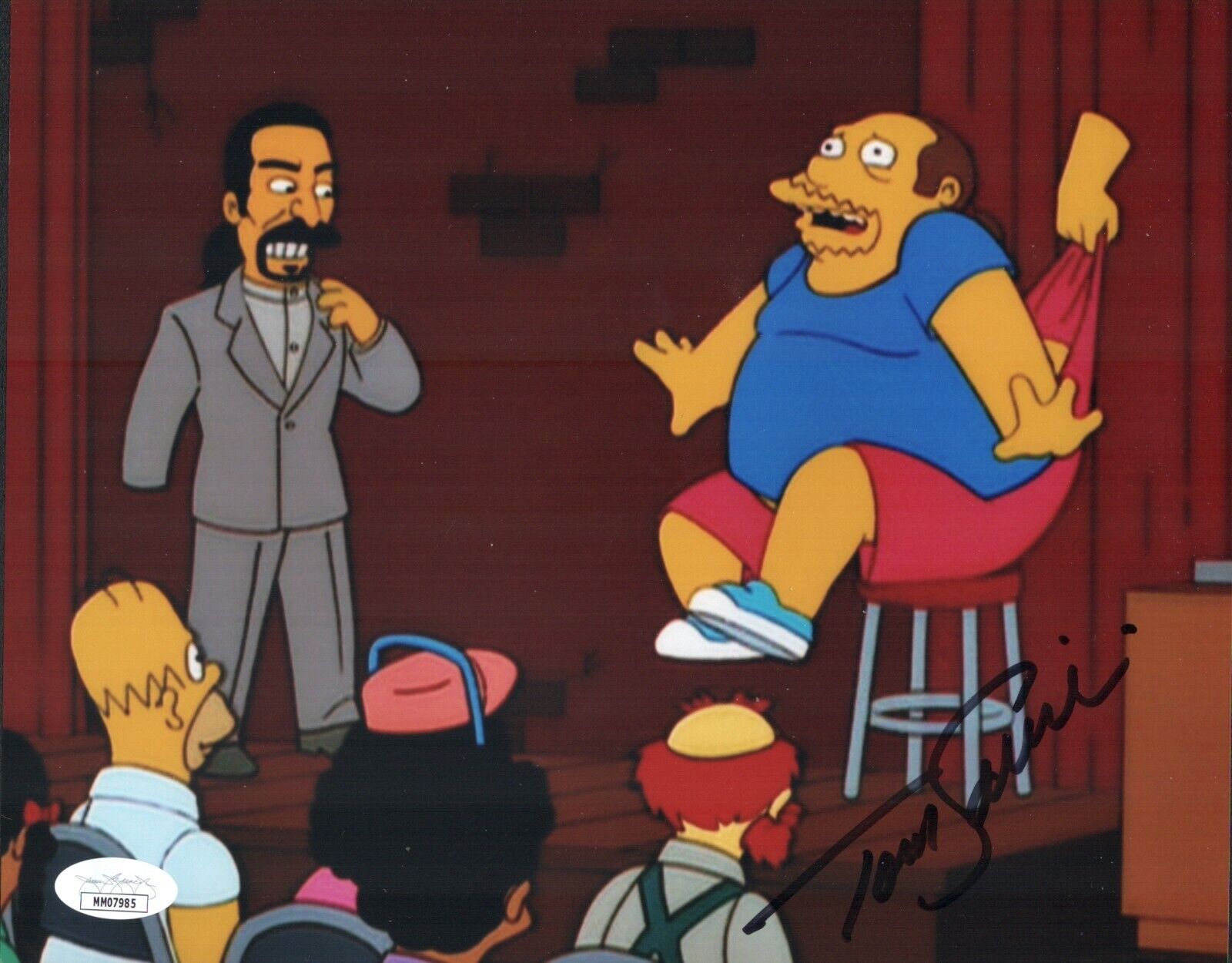 TOM SAVINI Signed THE SIMPSONS / COMIC BOOK GUY 8x10 Photo Poster painting Autograph JSA COA