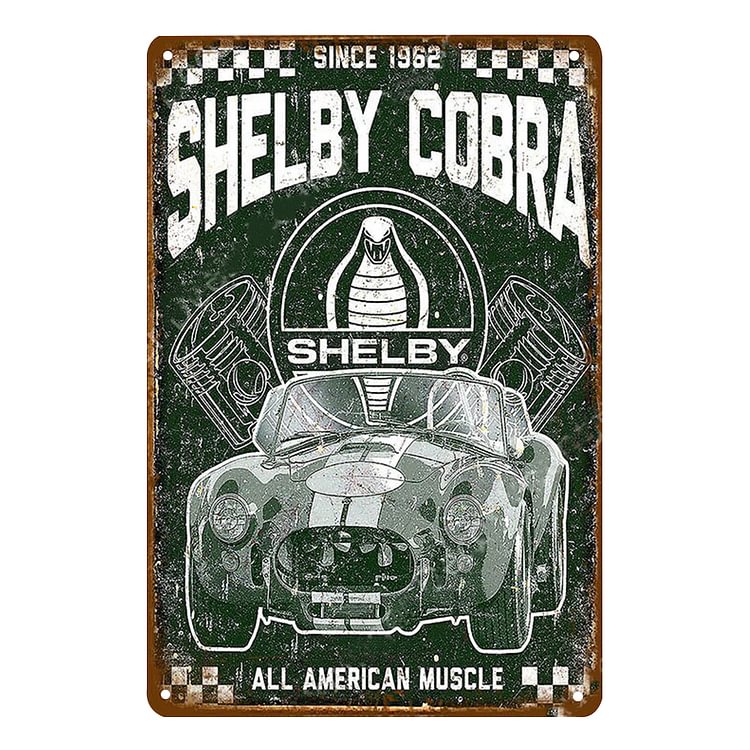 Shelby Cobra Car - Vintage Tin Signs/Wooden Signs - 8*12Inch/12*16Inch
