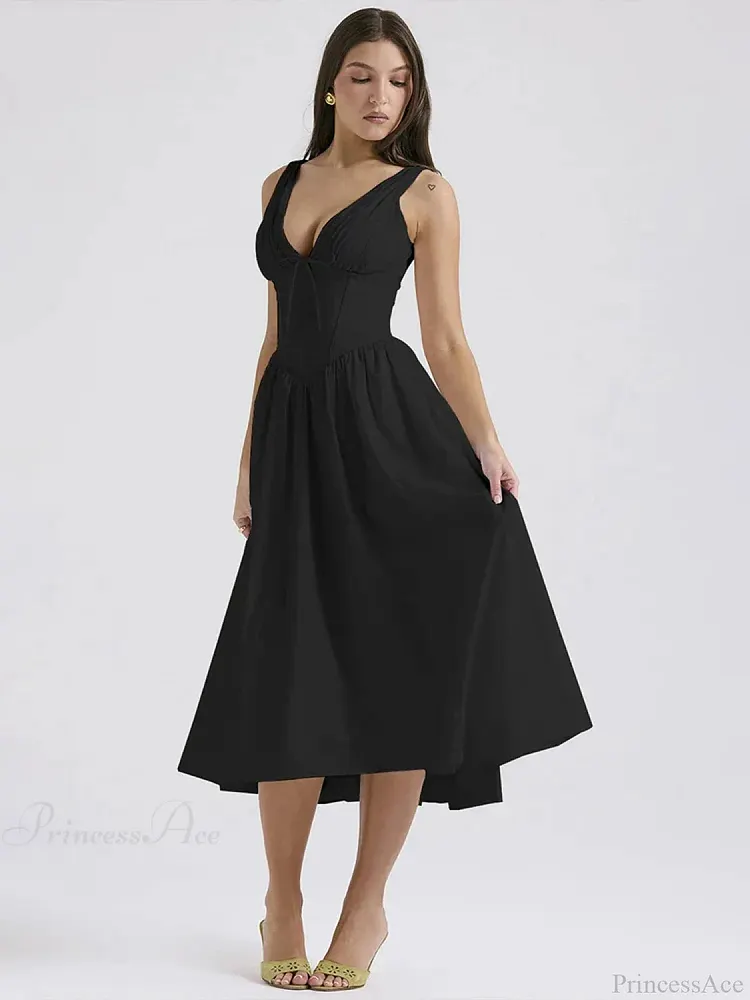 Waist Wrap Print A-line Vacation Dress