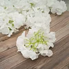 10 Flower Head and Stems | White Artificial Satin Hydrangeas, DIY Arrangement