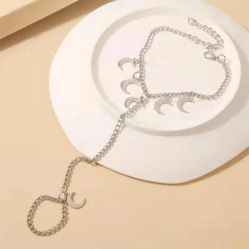 Lunar Blessing Finger Chain Bracelet