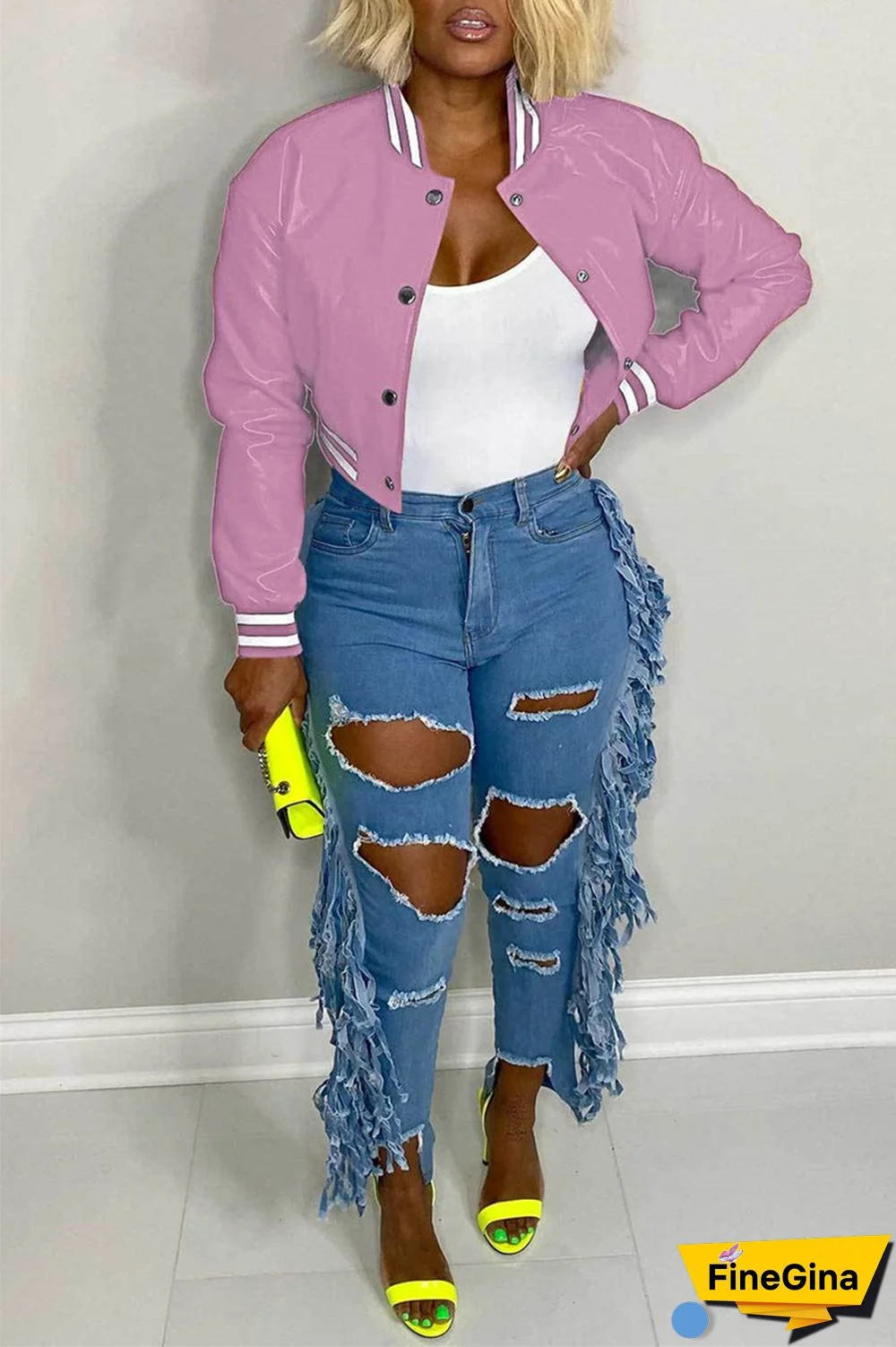 Black Casual Solid Patchwork Conventional Collar Outerwear