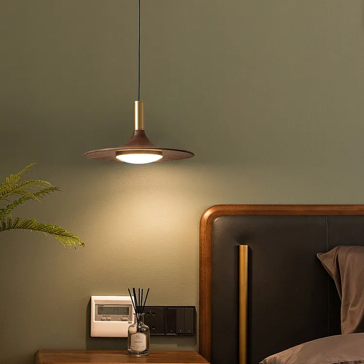 Contemporary Scandinavian Flying Saucer Round Iron Acrylic LED Pendant Light For Dining Room