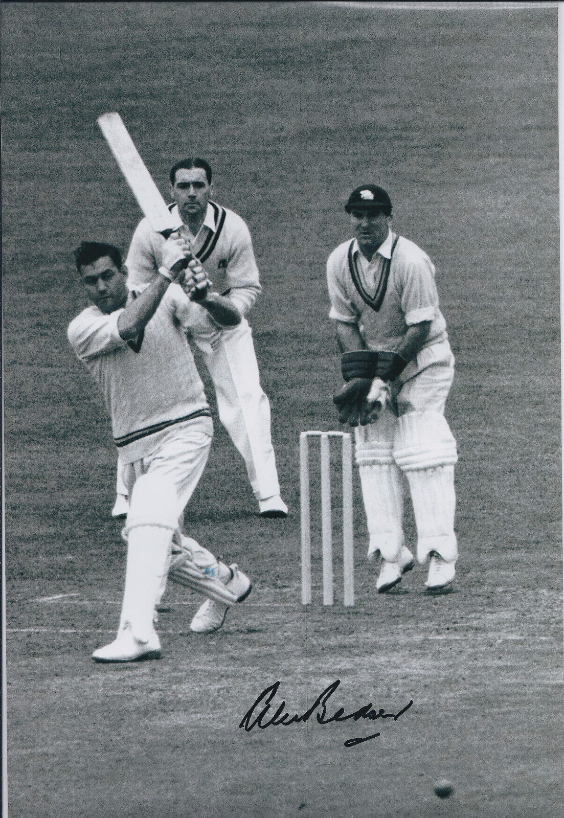 Alec BEDSER SIGNED Autograph England Cricket LEGEND 12x8 Photo Poster painting AFTAL COA Genuine