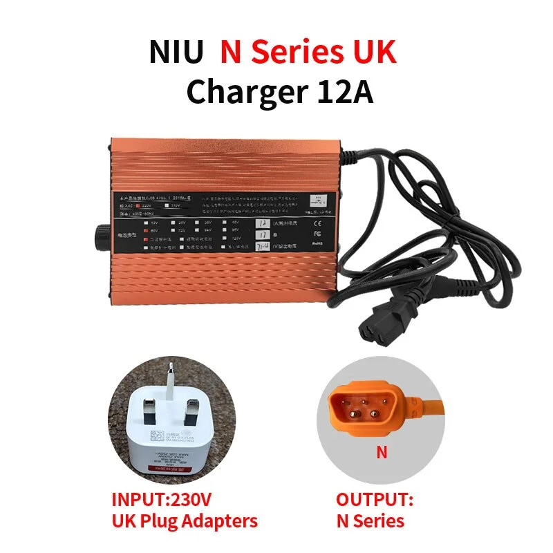 For NIU U M N Fast Charger 12A Large Current Charging Communication Protocol Compatible UQi MQi NQi N1s