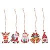 5pcs/set DIY Christmas Diamond Drill Dots Painting Crystal Xmas Trees Hanging Pendant Kits