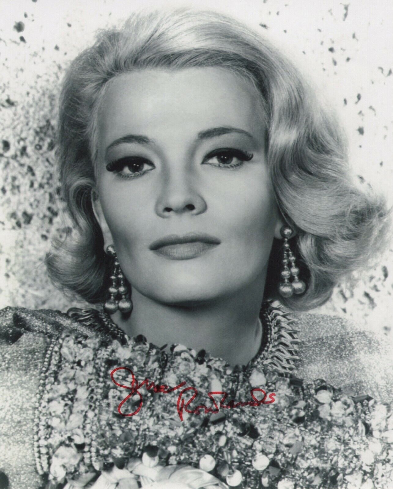 GENA ROWLANDS SIGNED AUTOGRAPH 8X10 Photo Poster painting GLORIA THE NOTEBOOK #2