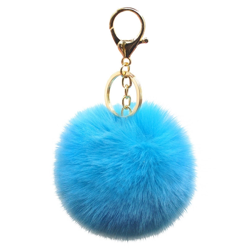 Cute Solid Color Alloy Cloth Women’s Keychain