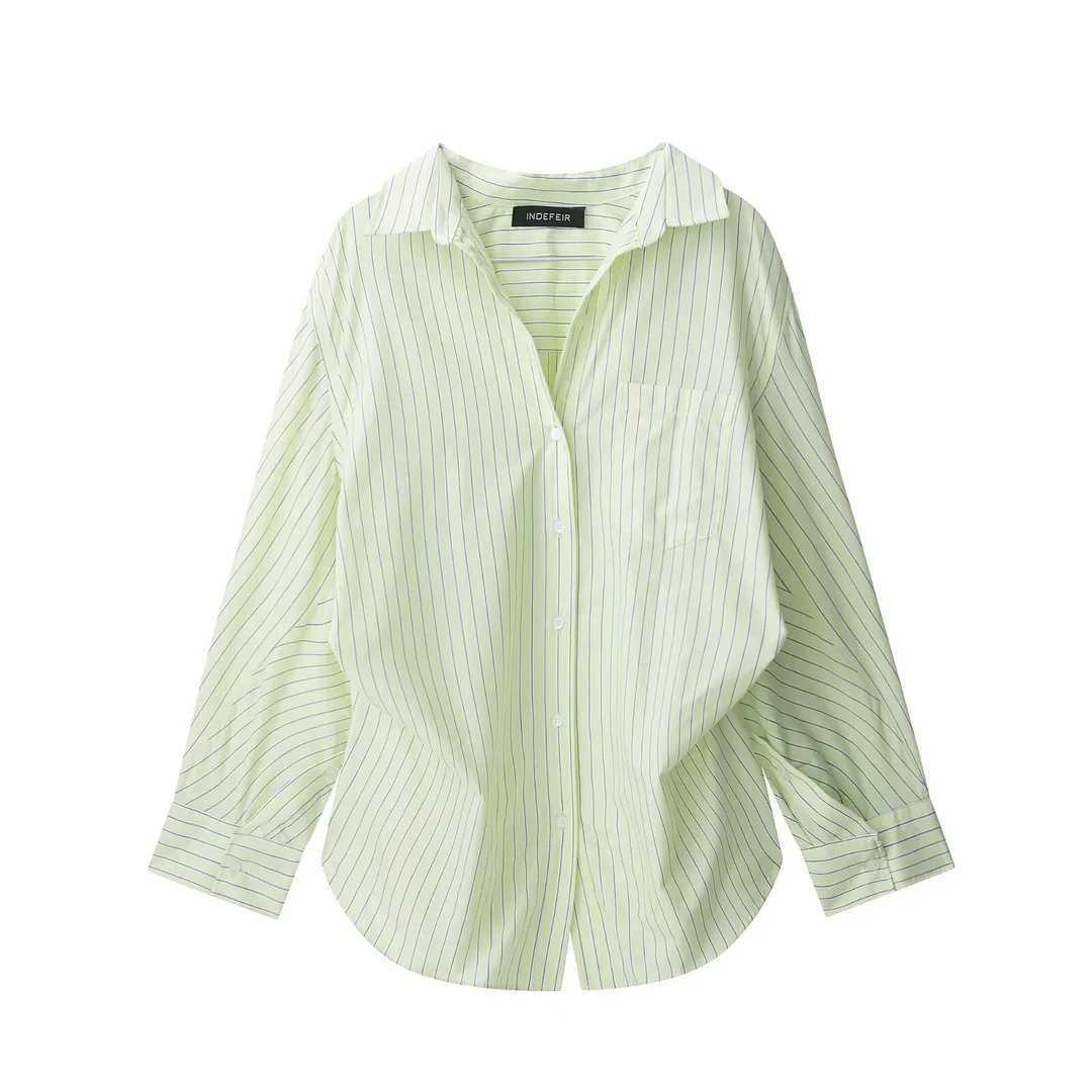 Nigikala Nigikala Striped Shirt Tops Casual Shorts Set 2023458 6929435 3152439