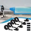 24 Pcs Pool Solar Cover Reel Attachment Kit for In-Ground Swimming Pool