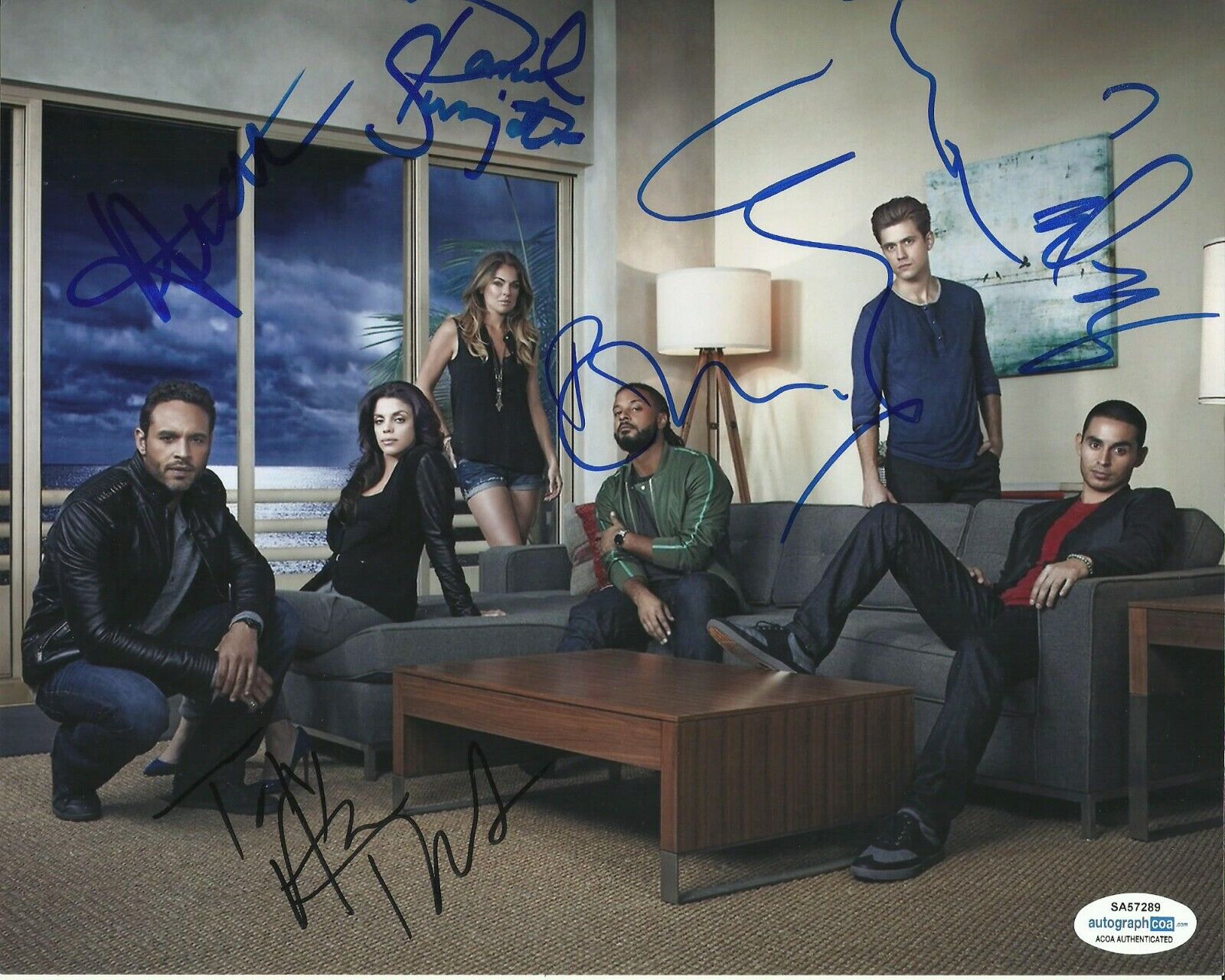 GRACELAND SIGNED CAST Photo Poster painting UACC REG 242 TVEIT, SWAN also ACOA cert