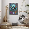 (40*60cm)Halloween Horror Tarot - Full Round Drill Diamond Painting