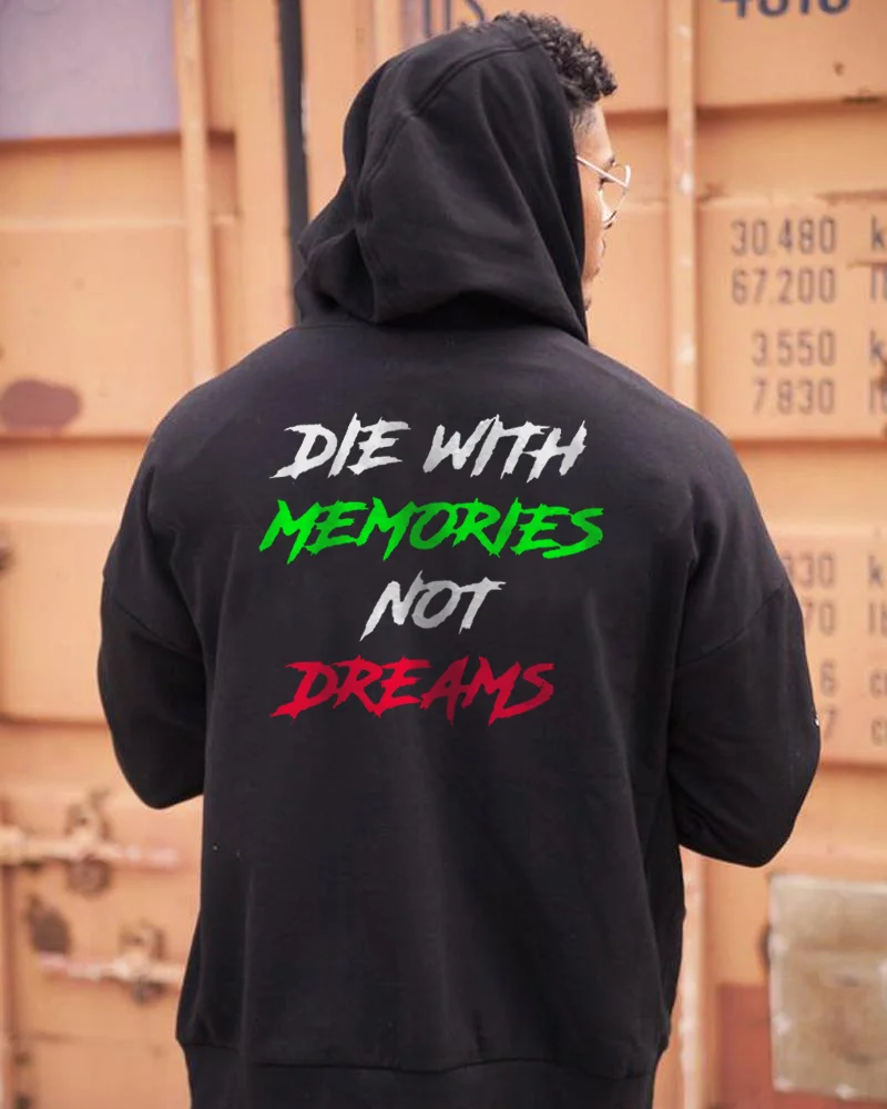 UPRANDY DIE IN MEMORY IS NOT A DREAM Casual Hooded Sweater -  UPRANDY