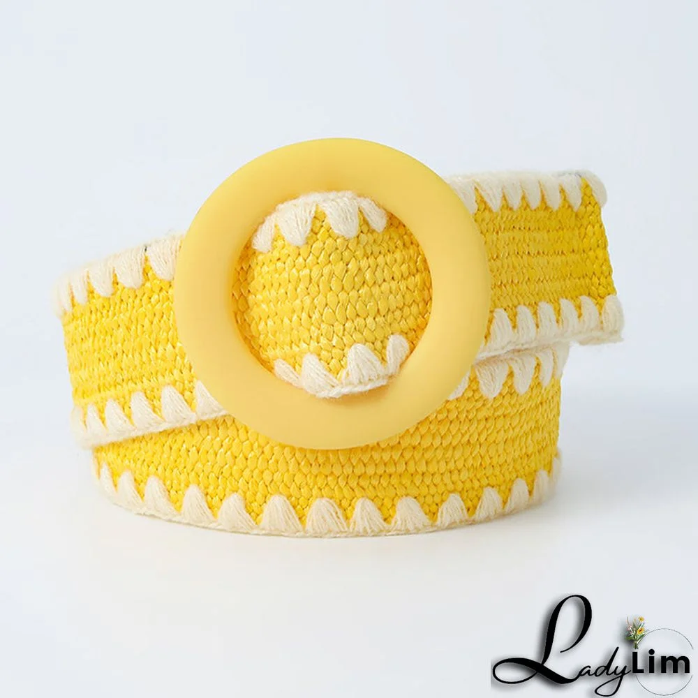 Casual Sweet Color Block Contrast Belts