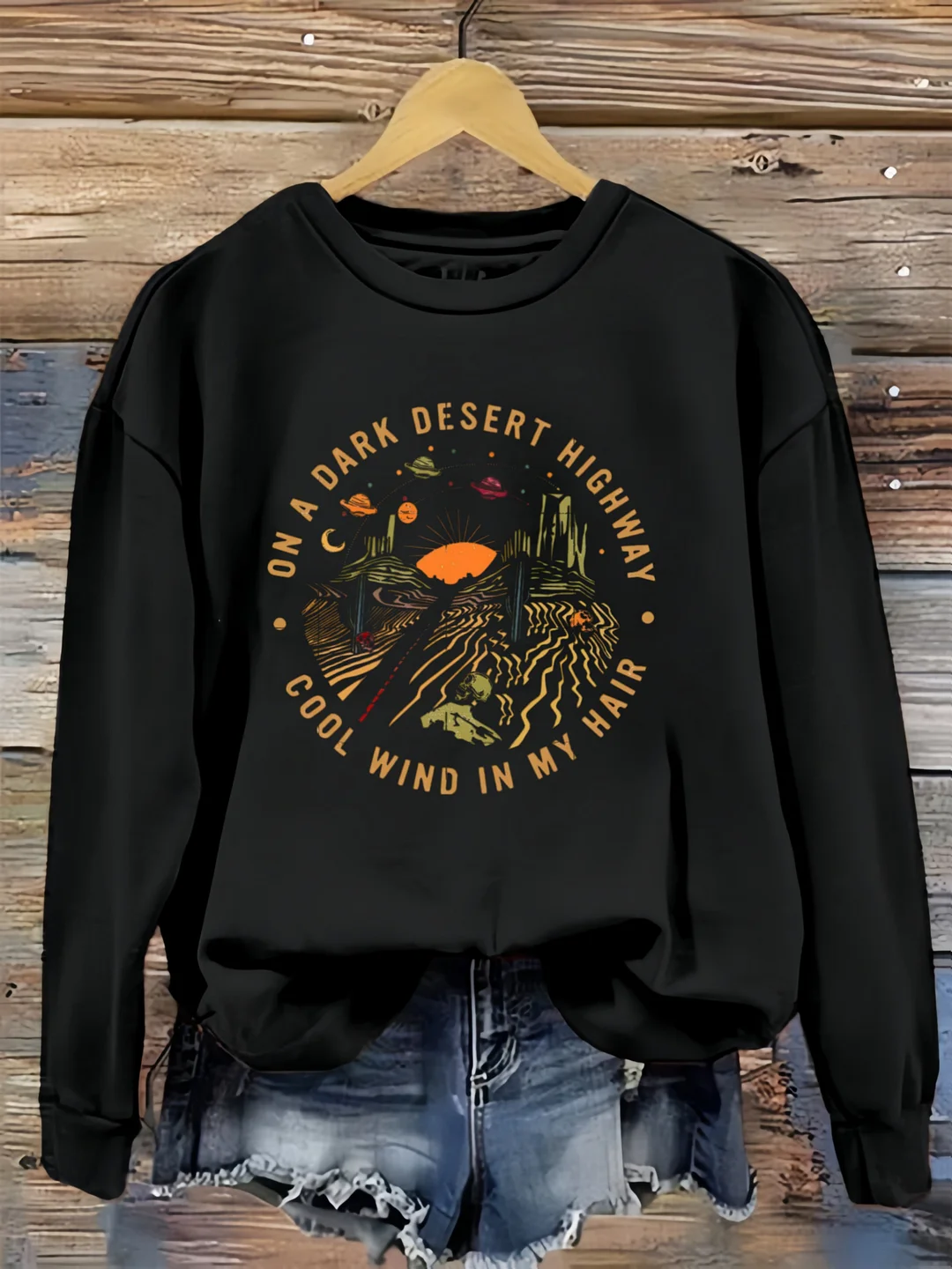 On A Dark Desert Highway Shirt,0040
