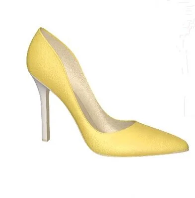 Custom Made Yellow Office Pumps Vdcoo