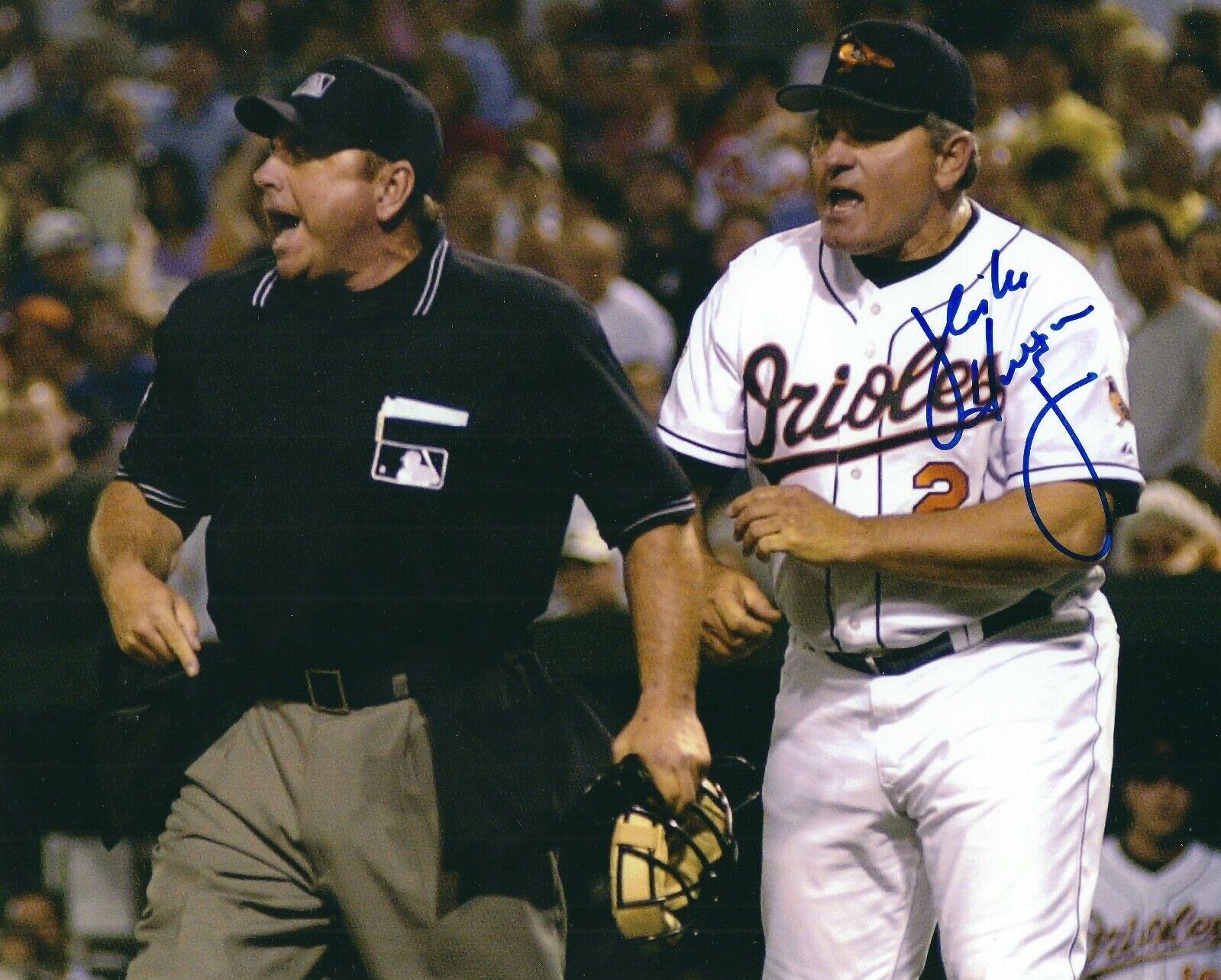 Autographed MIKE HARGROVE Baltimore Orioles 8x10 Photo Poster painting- COA