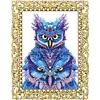 DIY Diamond Painting Clear Acrylic Frame Desktop Ornament with Display Stand, Craft Decor Kits