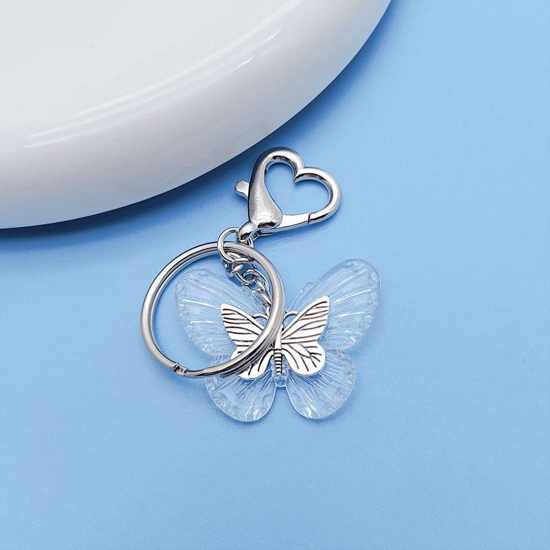 Cute Classic Style Butterfly Alloy Plating Bag Pendant Keychain