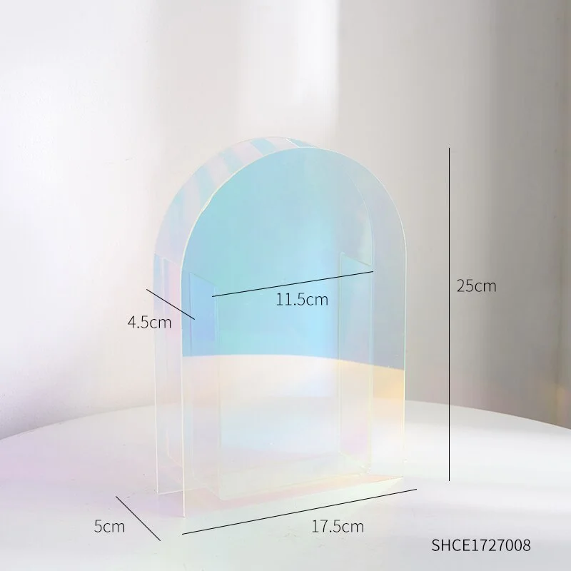 Creative Transparent Acrylic Vase Decoration Household Modern Home Decor Table Decoration Living Room Minimalist Decor Crafts