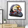 Diamond Painting-DIY Full Round Drill Motorcycle Eagle
