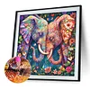 Diamond Painting-DIY Full Round Drill Elephant (40*40CM)