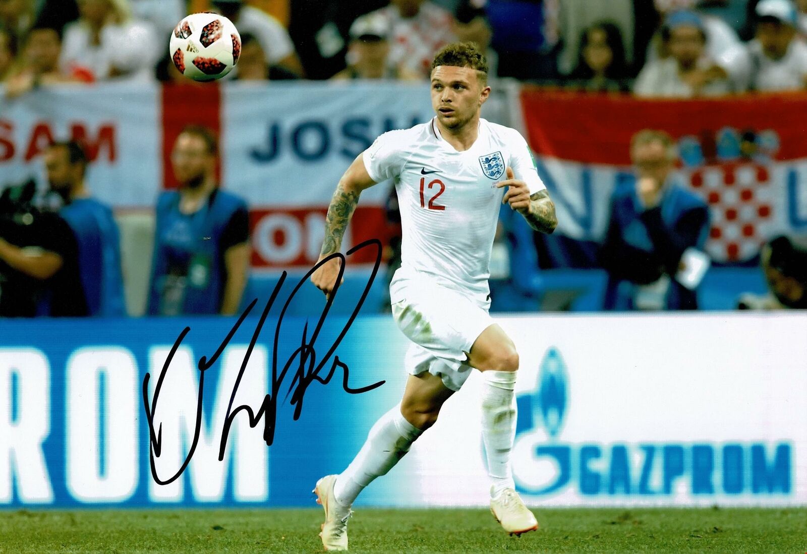 Kieran Trippier Signed 12X8 Photo Poster painting Newcastle & England AFTAL COA (1716)