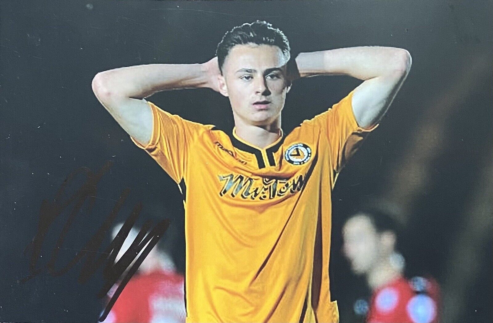 Aaron Collins Genuine Hand Signed Cambridge United 6X4 Photo Poster painting