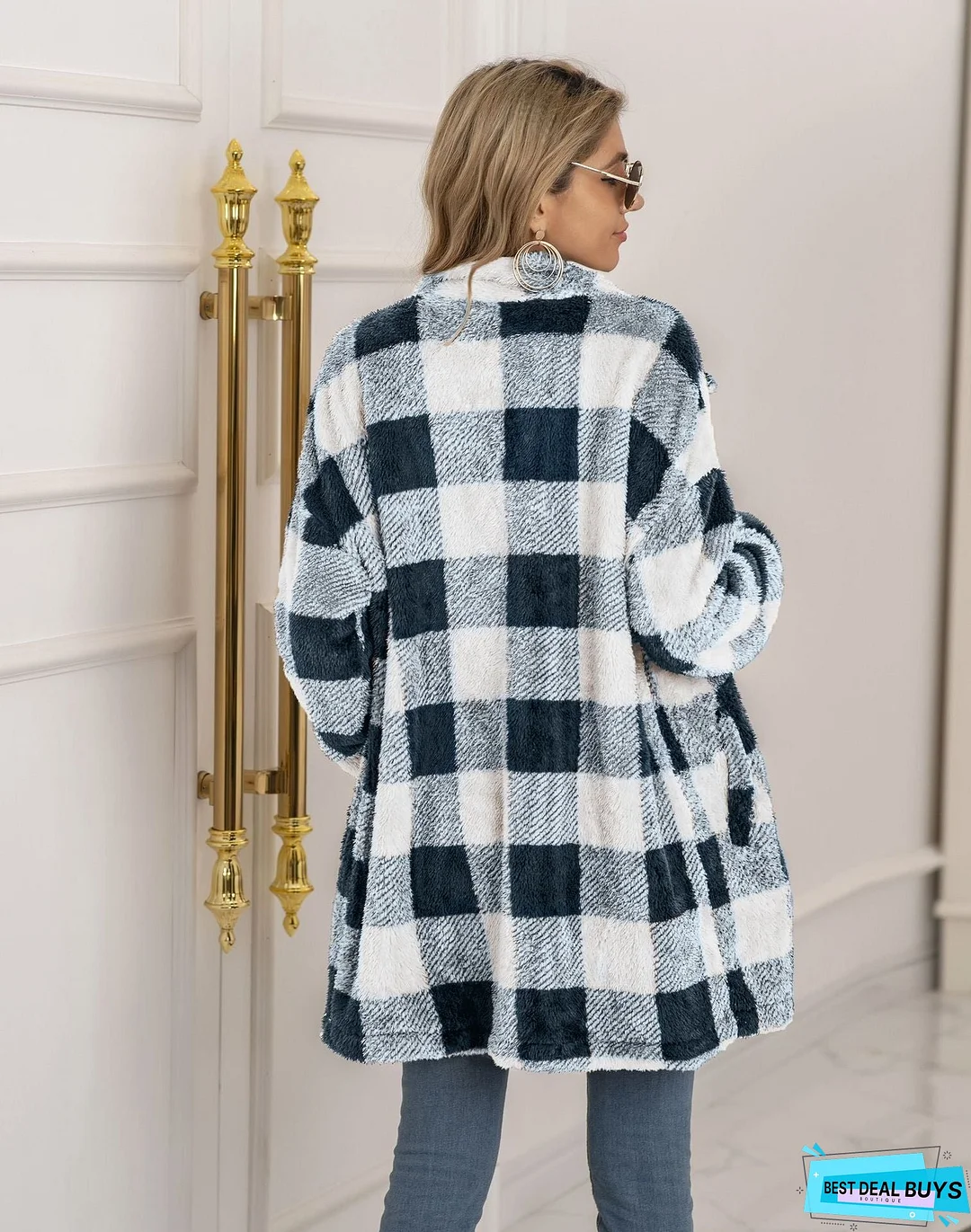 Plaid Flannel Shacket Jacket Women