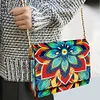 (US Local)DIY Mandala Diamond Art Wooden Coin Pouch with Chain 5D Diamond Painting Purse