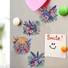 (US Local)12Pcs Diamond Art Magnets Fridge Sticker Set for Adults Beginners (CN561 Bird)