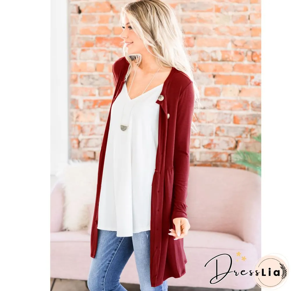 Women Soft Sweater Outwear Cardigans