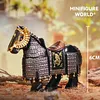 Medieval Jin Dynasty Heavy Armored Ironclad Cavalry Soldiers, Warhorses, Medieval Armored Warriors, Building Block Minifigures, Assembled Toys