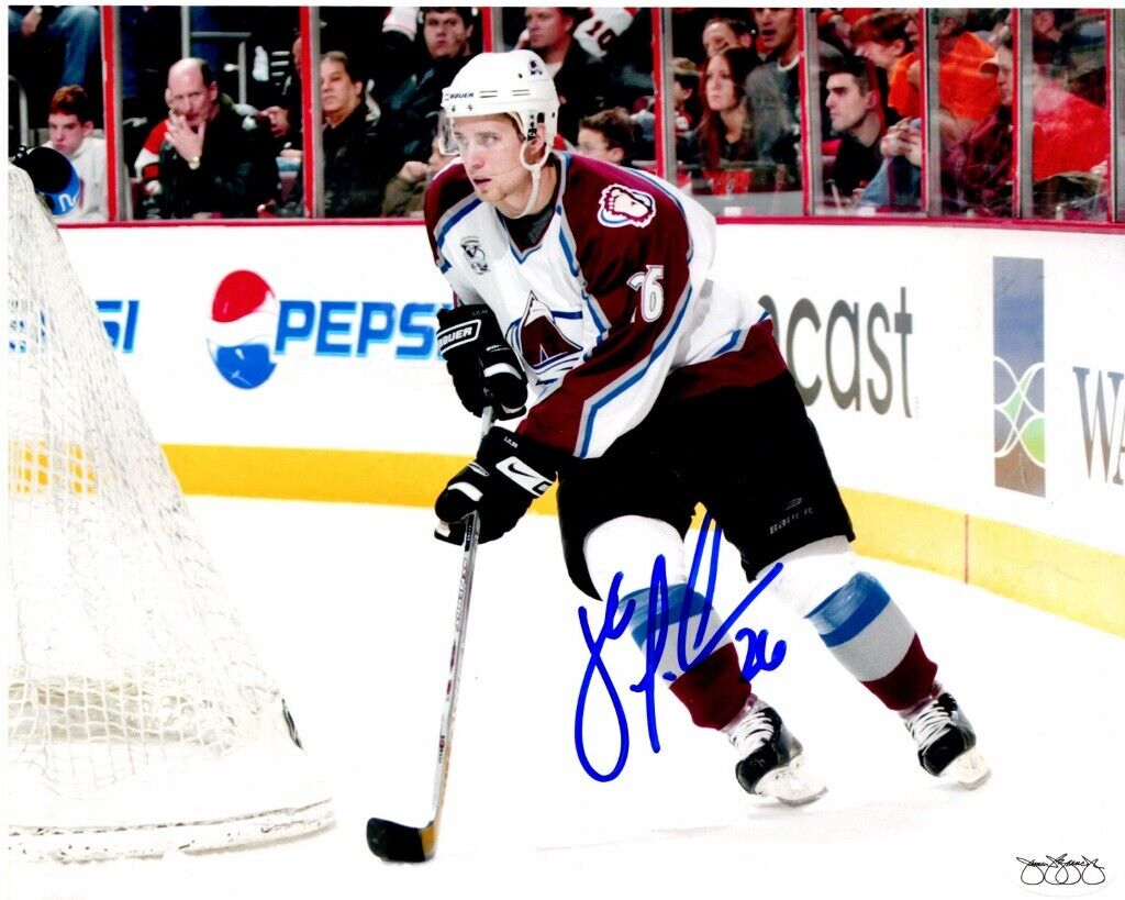 John-Michael Liles Signed Colorado Avalanche 8x10 Photo Poster painting - JSA Sticker of Aproval