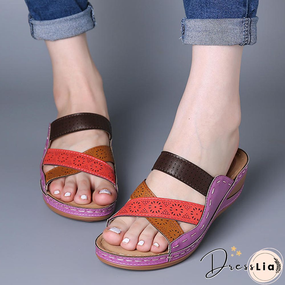 Women Sandals Fashion Wedges Shoes For Women Slippers Summer Shoes With Heels Sandals Flip Flops Women Beach Casual Shoes