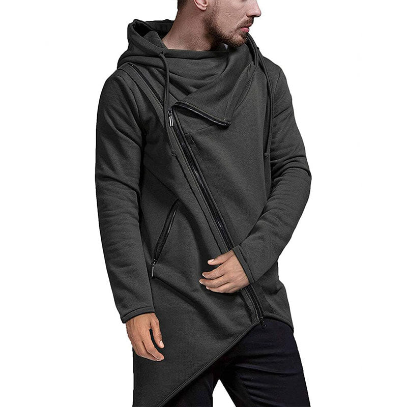 Lightweight Irregular Hem Pullover Hoodie