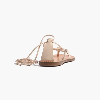 Beige Strappy Comfortable Flat Summer Sandals Vdcoo