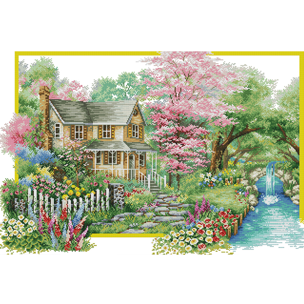 

Landscape - 11CT Stamped Cross Stitch - 86*61CM, 501 Original