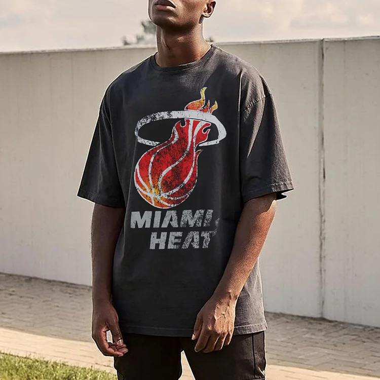 Miami Heat Basketball Logo Mens T-Shirt 0e2f