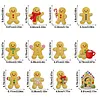 12pcs Cute Cookie Character Double-Sided DIY Diamond Painting Keychain Kit