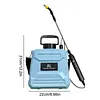 8L Pesticide Sprayer with Adjustable Shoulder Strap Electric Garden Flower Spraying Equipment Retractable Wand for Yard Lawn