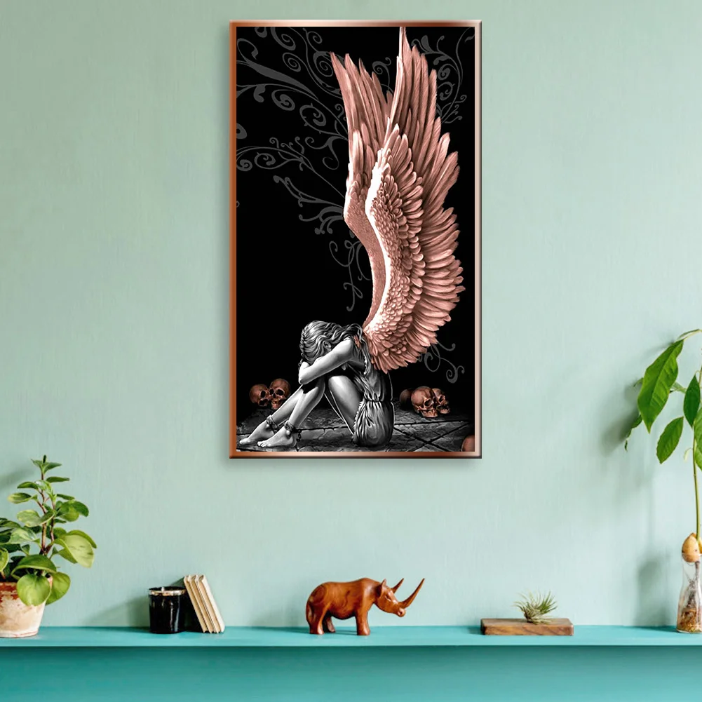 Diamond Painting - Full Round Drill - Angels and Demons(80*40cm)