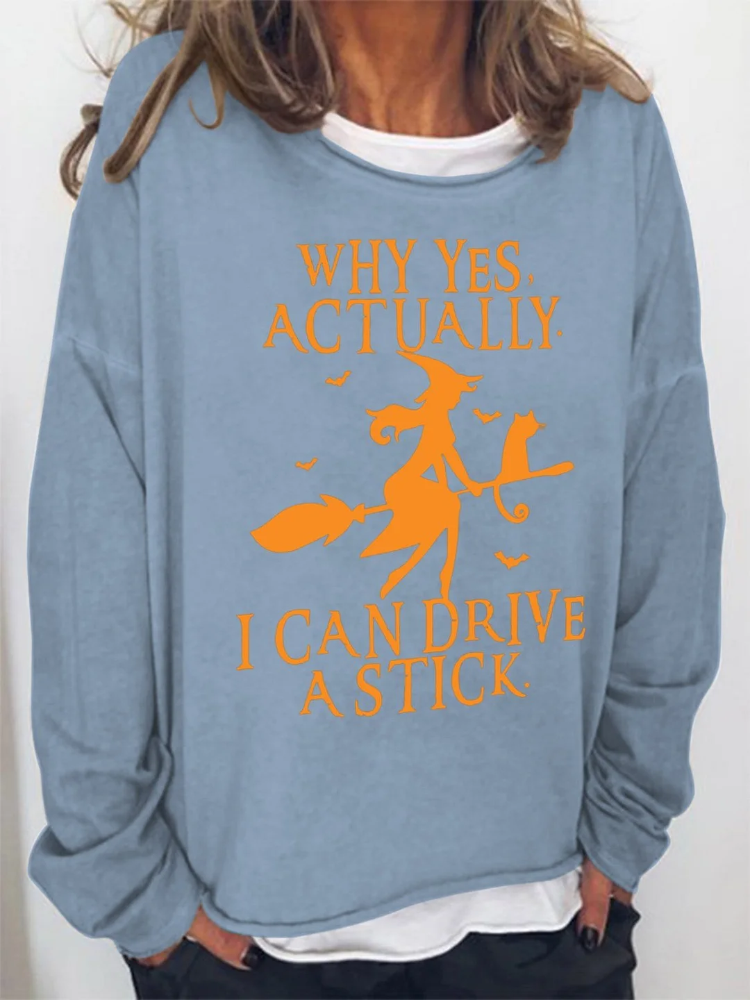Why Yes Actually I Can Drive A Stick Halloween Sweatshirt