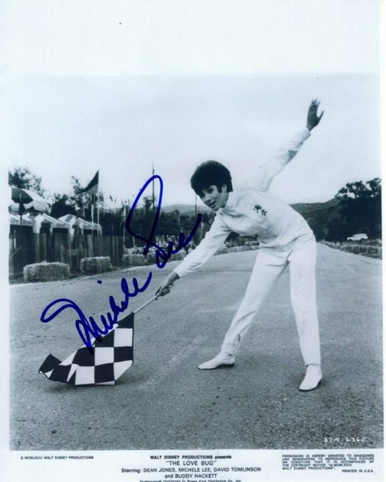 Michele lee signed autographed the love bug carole bennett Photo Poster painting