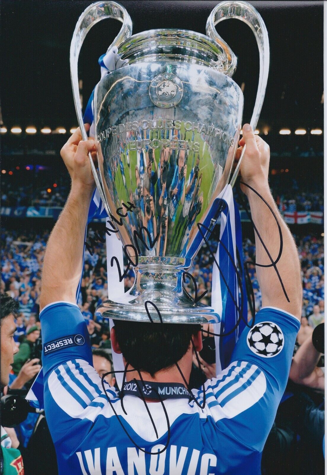 Branislav IVANOVIC Signed Autograph Photo Poster painting AFTAL RD COA Chelsea Champions League