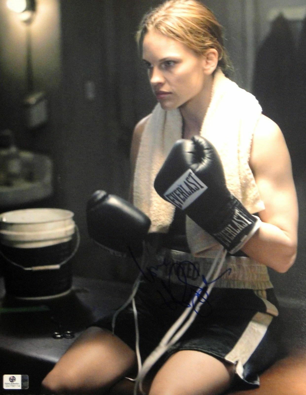 Hilary Swank Hand Signed Autographed 11x14 Photo Poster painting Million Dollar Baby JSA U16284