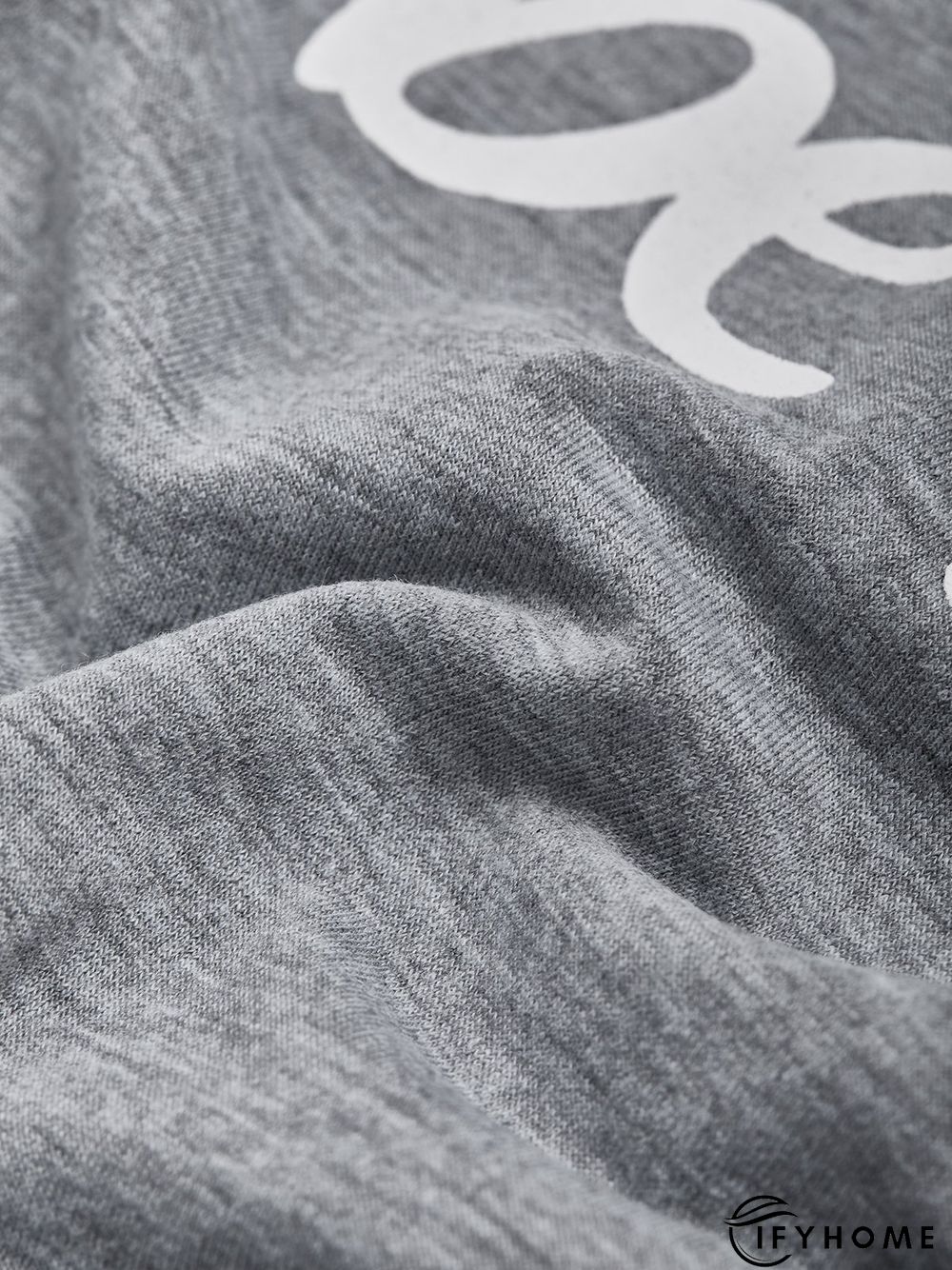 Casual V neck Long Sleeve Printed Tunic T-Shirt | IFYHOME