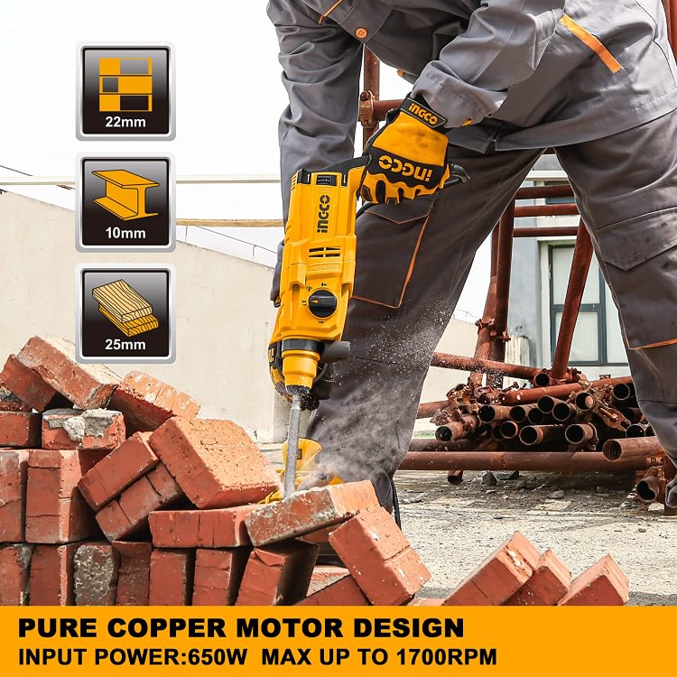 INGCO Rotary Hammer, 650w
