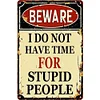 Warning - Vintage Metal Signs(12*16Inch) - Warning